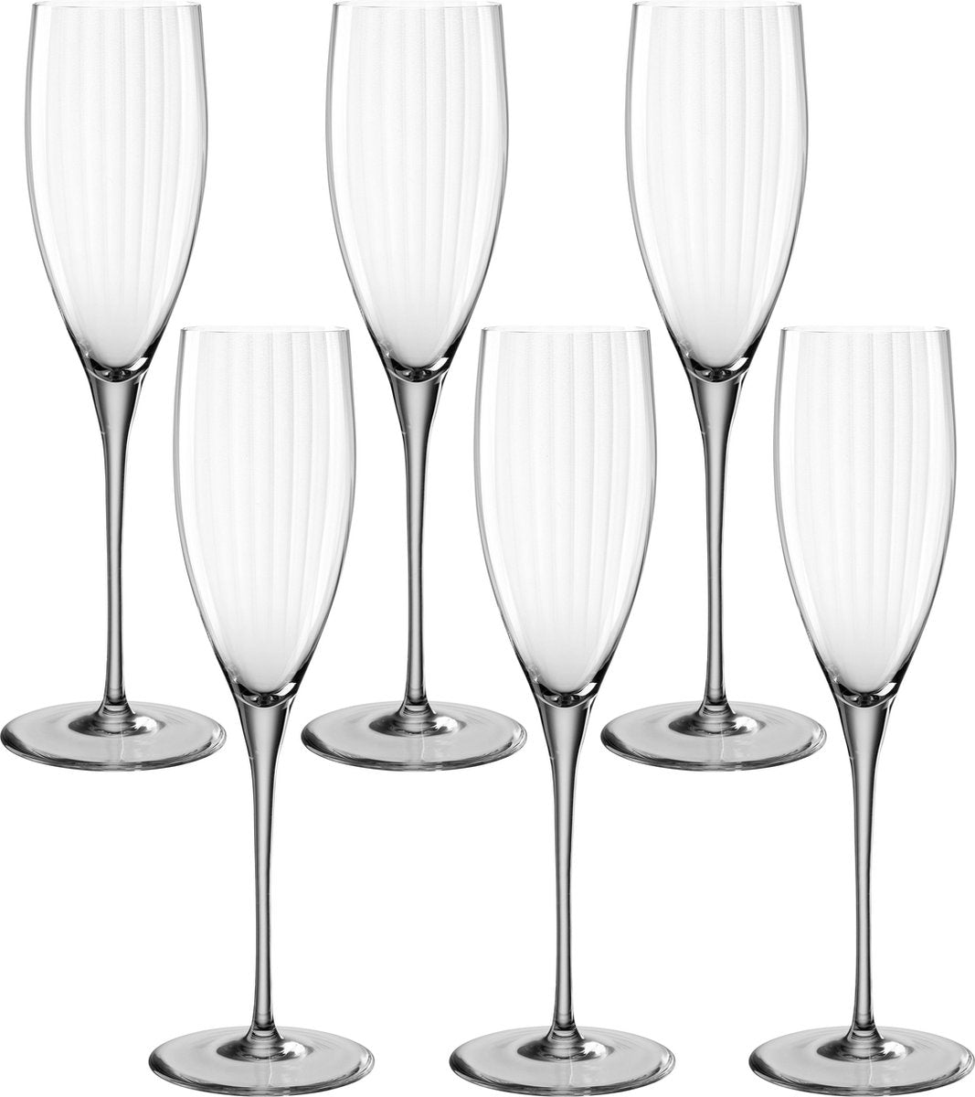 Leonardo poesia champagneglas 250ml grå - sæt med 6 stk