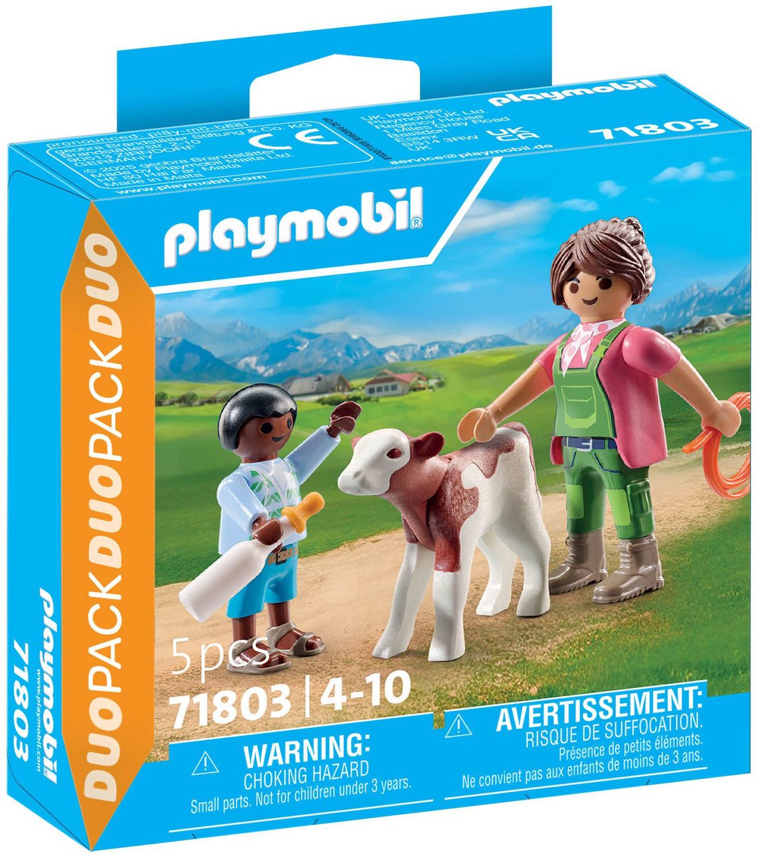 Playmobil duopacks bonde med kalv 71803