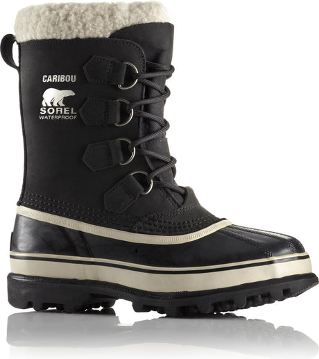 Sorel caribou™ wp snestøvler til kvinder - sorte, sten - størrelse 41