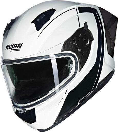 Nolan n60-6 sport mesmerico 341 hvid sort metal helhjelm - størrelse s - hjelm