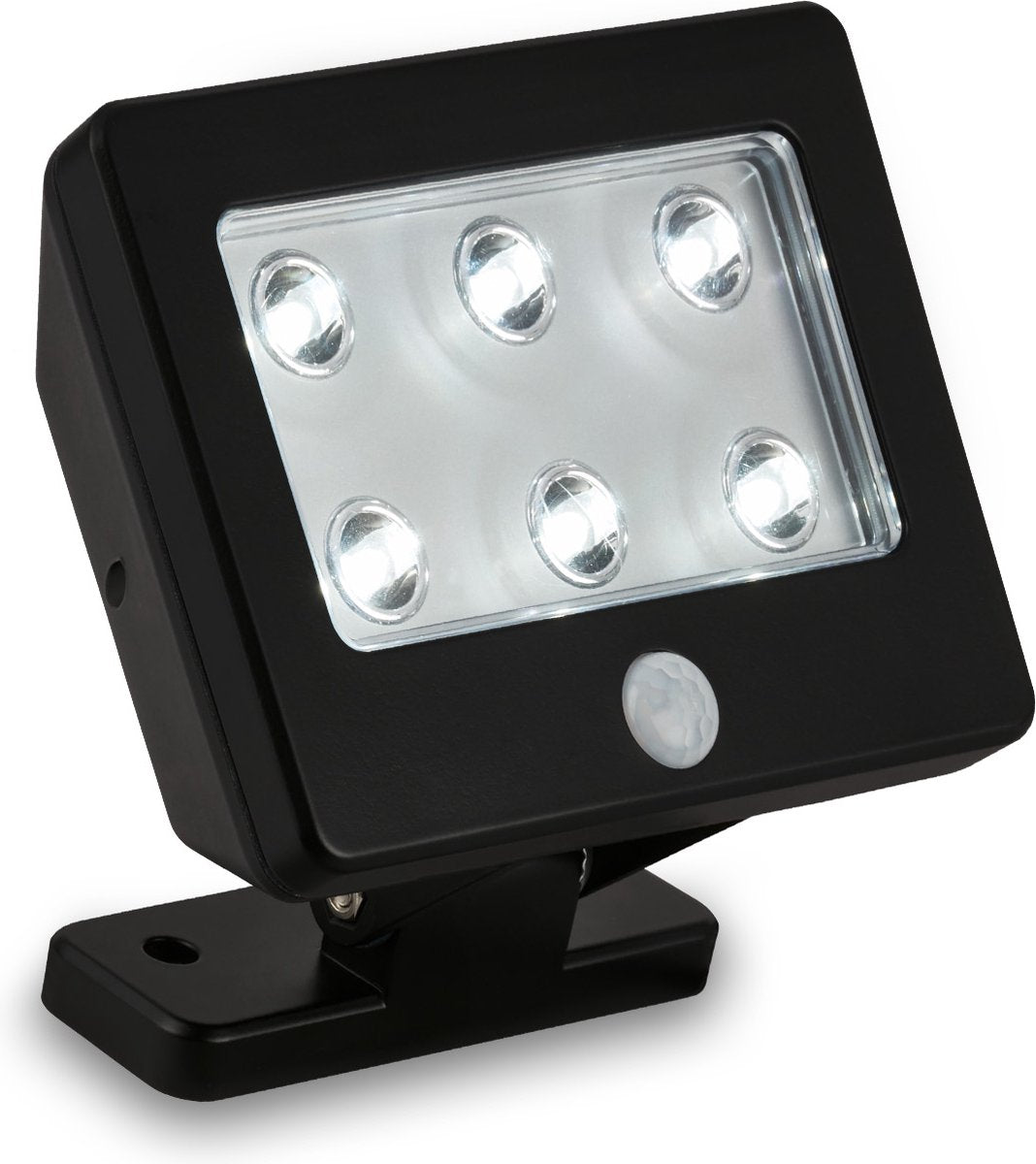 Briloner kollig - genopladelig LED væglampe - batteridrevet - med sensor - udendørs belysning med bevægelsessensor - 12 cm - ip54 - 6.500k - sort