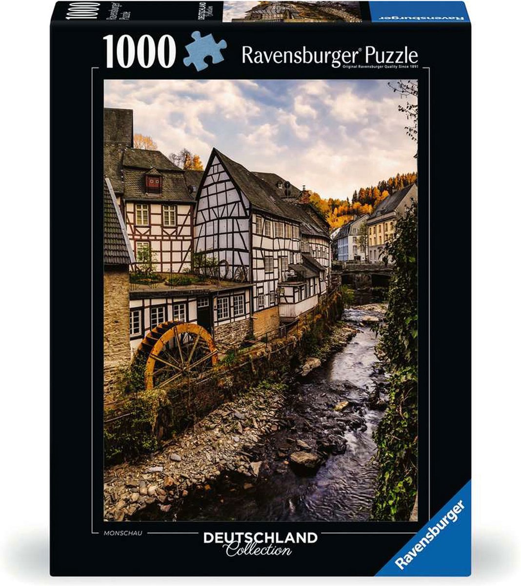 Ravensburger puslespil monschau in der eifel - puslespil - 1000 brikker