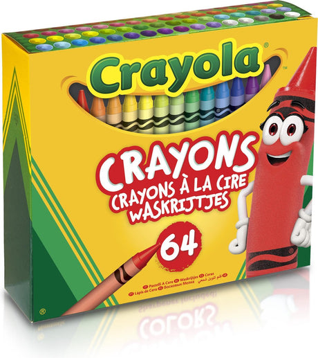 Crayola - voksblyanter - 64 styk - inklusive spidser - til børn