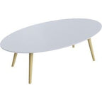 Receptionsbord drevet af paperflow scandi lakeret mdf hvid