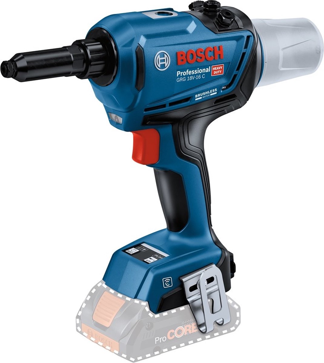 Bosch grg 18v-16 c professional - batteri nittepistol - 18v