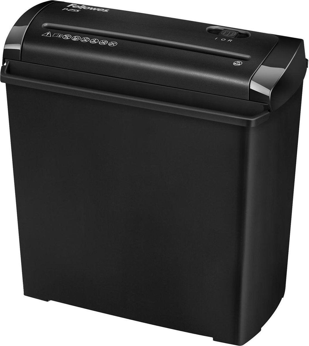 Fellowes p-25s - makuleringsmaskine - p1 strimler - 5 ark - til hjemmet - sort
