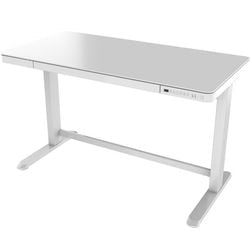 Sidde-stå skrivebord euroseats 75.wer.gl.wh hvidmetal