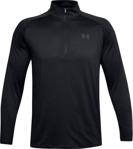 Under armour ua tech 2.0 1 2 lynlås-blk herre sportstrøje - sort - kul