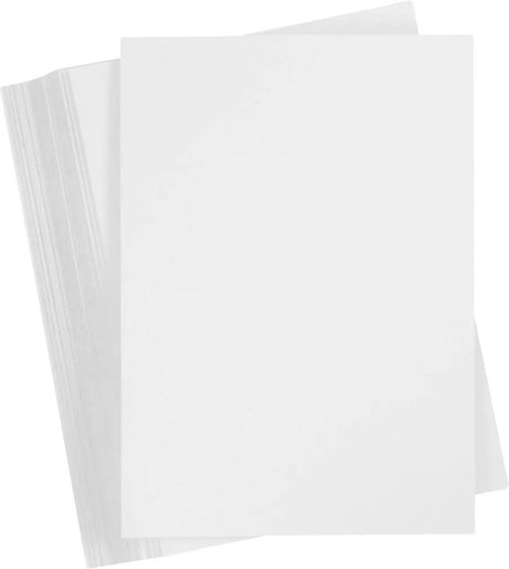 Creativ firma farvet pap, a4, ark 210x297 mm, 180 gr, hvid, 100 ark 1 æske