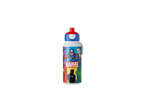 Mepal pop-up drikkeflaske campus - 400 ml - lukker godt - drikkekop til børn - avengers