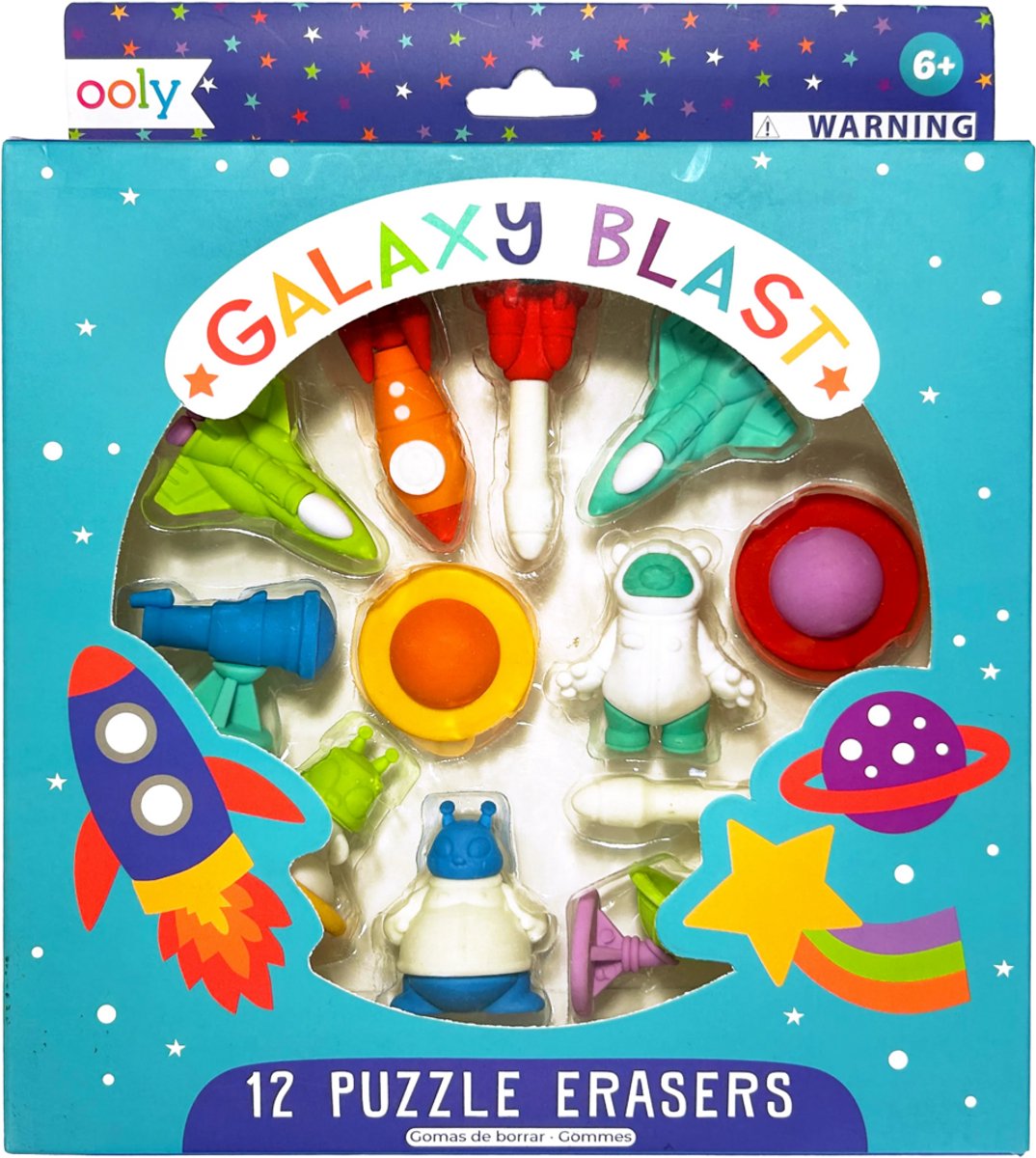 Ooly – galakseblast – 12 puslespilsviskere – rumtema