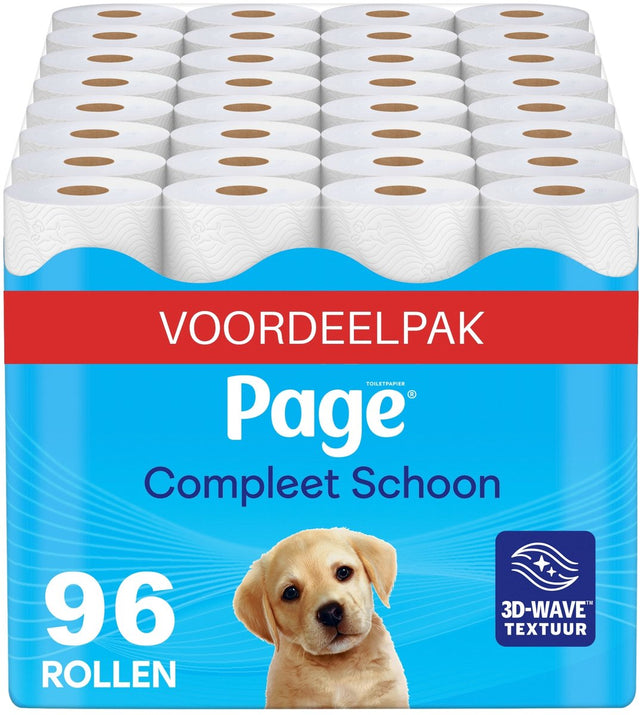 Page ® toiletpapir - helt rent toiletpapir - 96 ruller - værdipakke