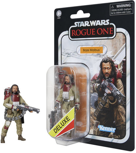 Star wars the vintage collection baze malbus uit rogue one: a story, verzamelactiefiguur van 9,5 cm in luxe-uitvoering