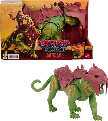 Masters of the universe 2026 film kampkattefigur - med bid og 5 forskellige brølende lyde - pansret tiger