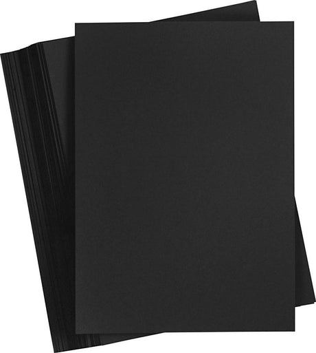 Creativ virksomhed https: www.cchobby.nl farvet-pap-a5-ark-148x210-mm-200-gr-sort-100-ark-1-kasse