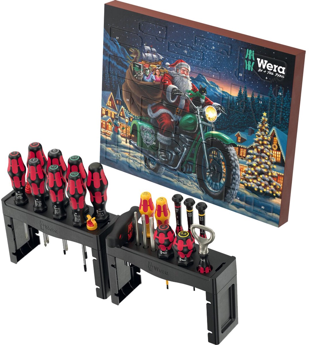Wera Adventskalender 2025: 28-delt værktøjssæt med skruetrækkere