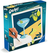 Ravensburger maleri efter nummer kreativ pakke citron lærred 20x20 cm.