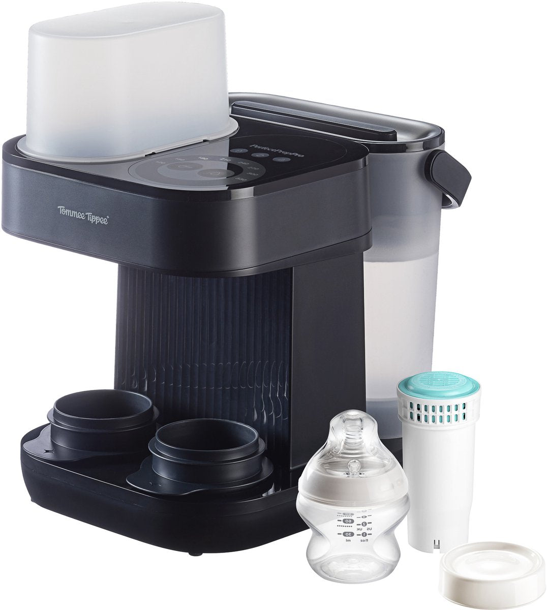 Tommee tippee perfect prep® pro-apparaat - baby fles maker med poederdispenser - antibakterielt vandfilter - personlig betjening