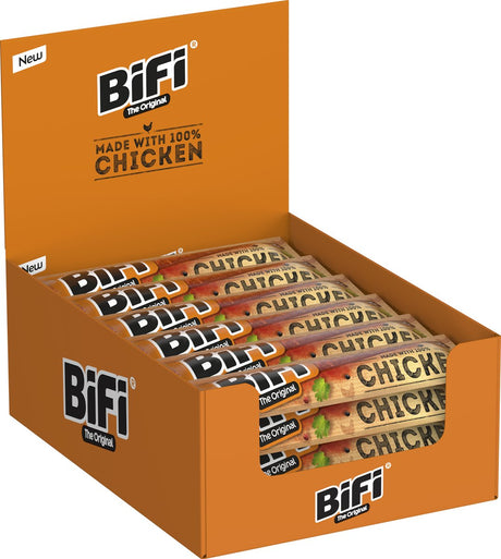 Bifi kylling - kylling salami stang - ideel kød snack - til ind imellem, på farten eller i madpakken - 24x20g