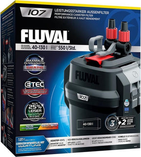 Fluval - akvariefilter - eksternt filter - 550 l timer - 40-130 liter