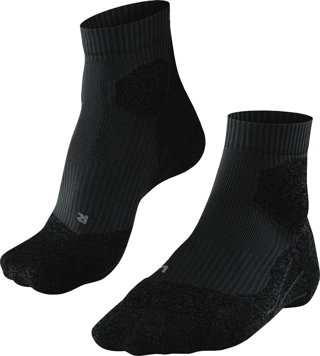 Falke ru trail anti-blister funktionelt materiale løbestrømper dame sort - str. 39-40