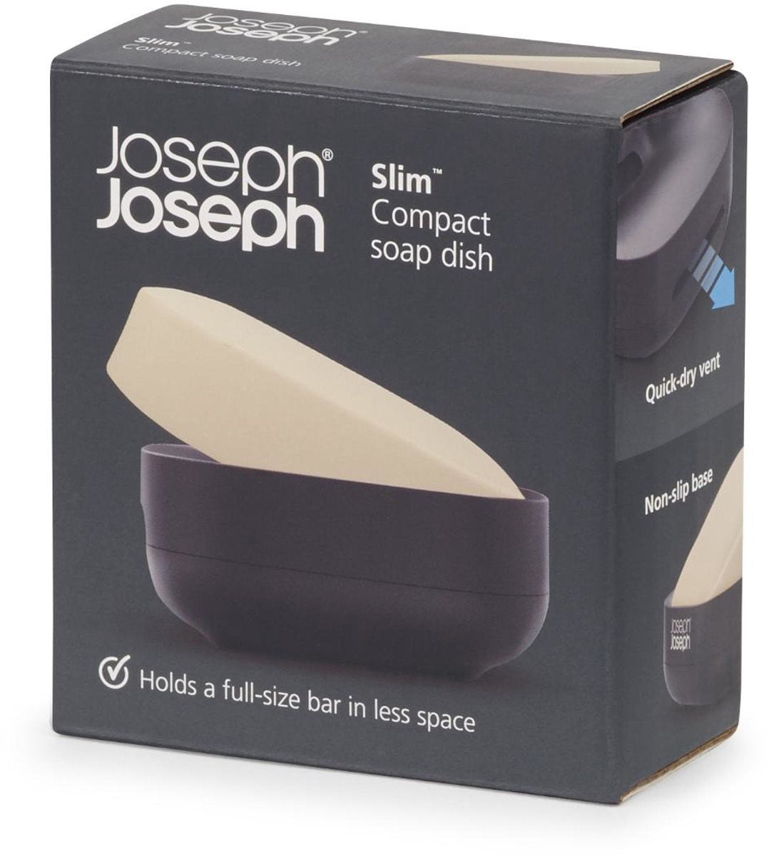Joseph joseph slim kompakt sæbeholder – sort