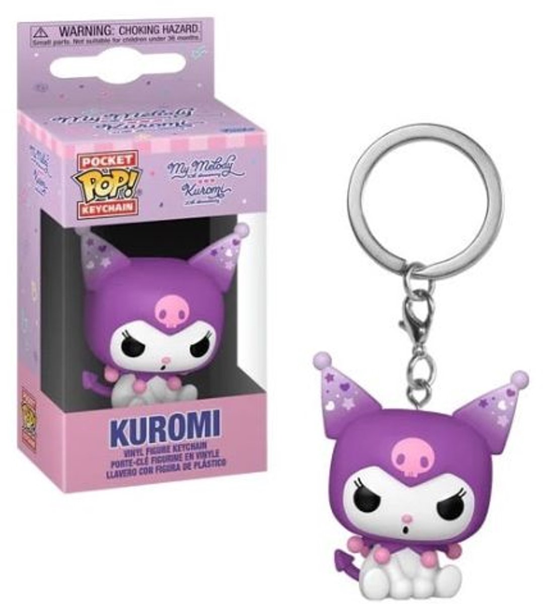 Funko pocket pop! nøglering - kuromi 20 års jubilæum