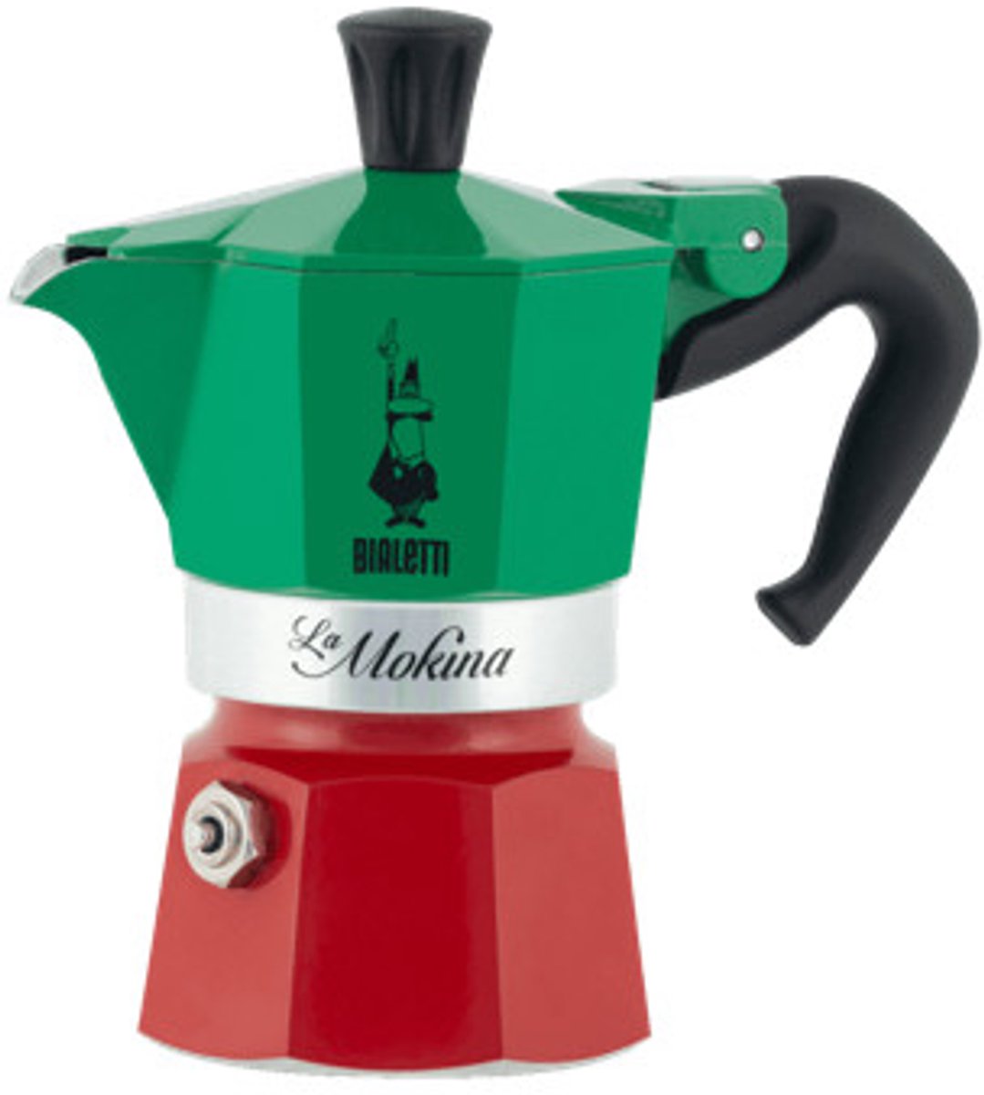 Bialetti - la mokina - perkolator - tricolore - 1 espresso