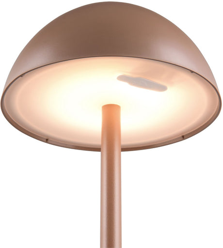 Rl live your light reality ricardo - bordlampe - mokka - inkl. 1x SMD 1,7 W - 4-trins berøring - USB-forbindelse - lyser op og ned - genopladeligt - trådløst - udendørs belysning - IP54
