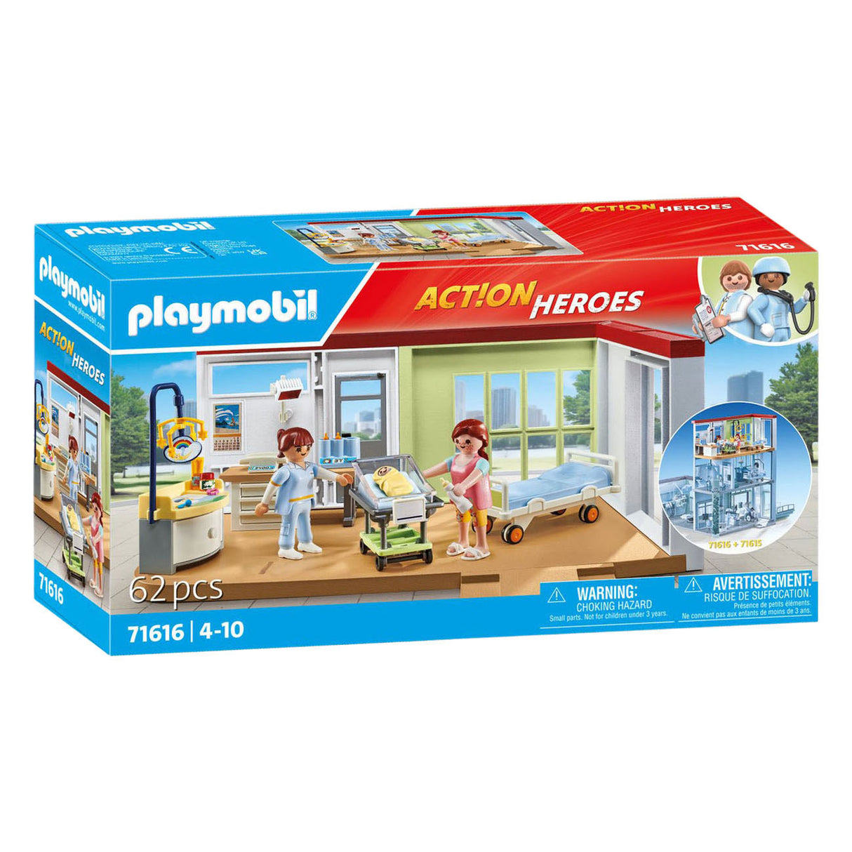 Playmobil actionheroes fødeafdeling - 71617