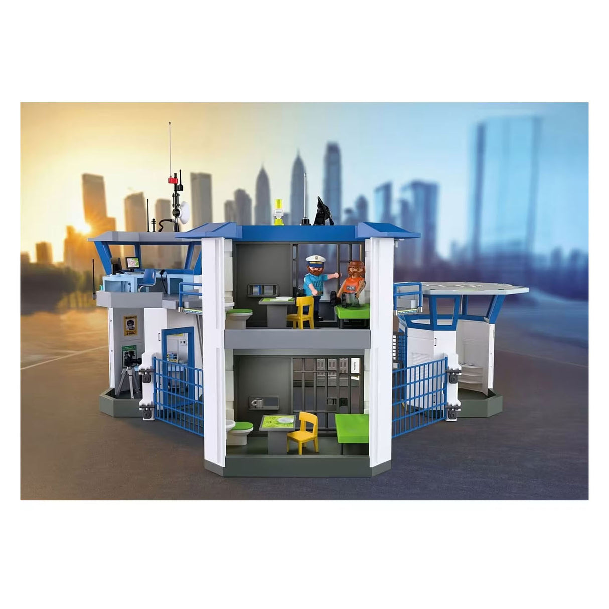 Playmobil city action politi kommandocenter - 71874