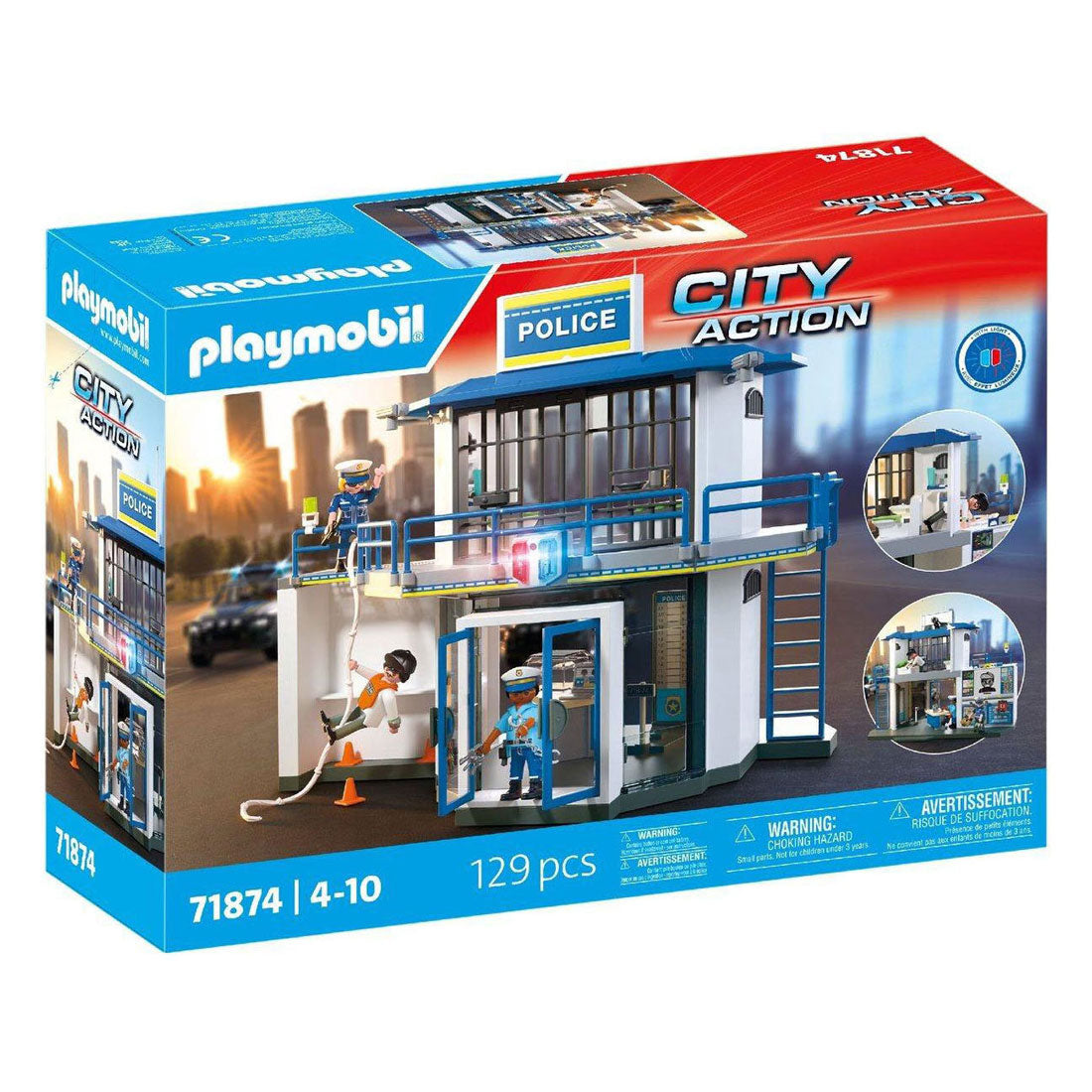Playmobil city action politistation med undersøgelsesrum - 71875