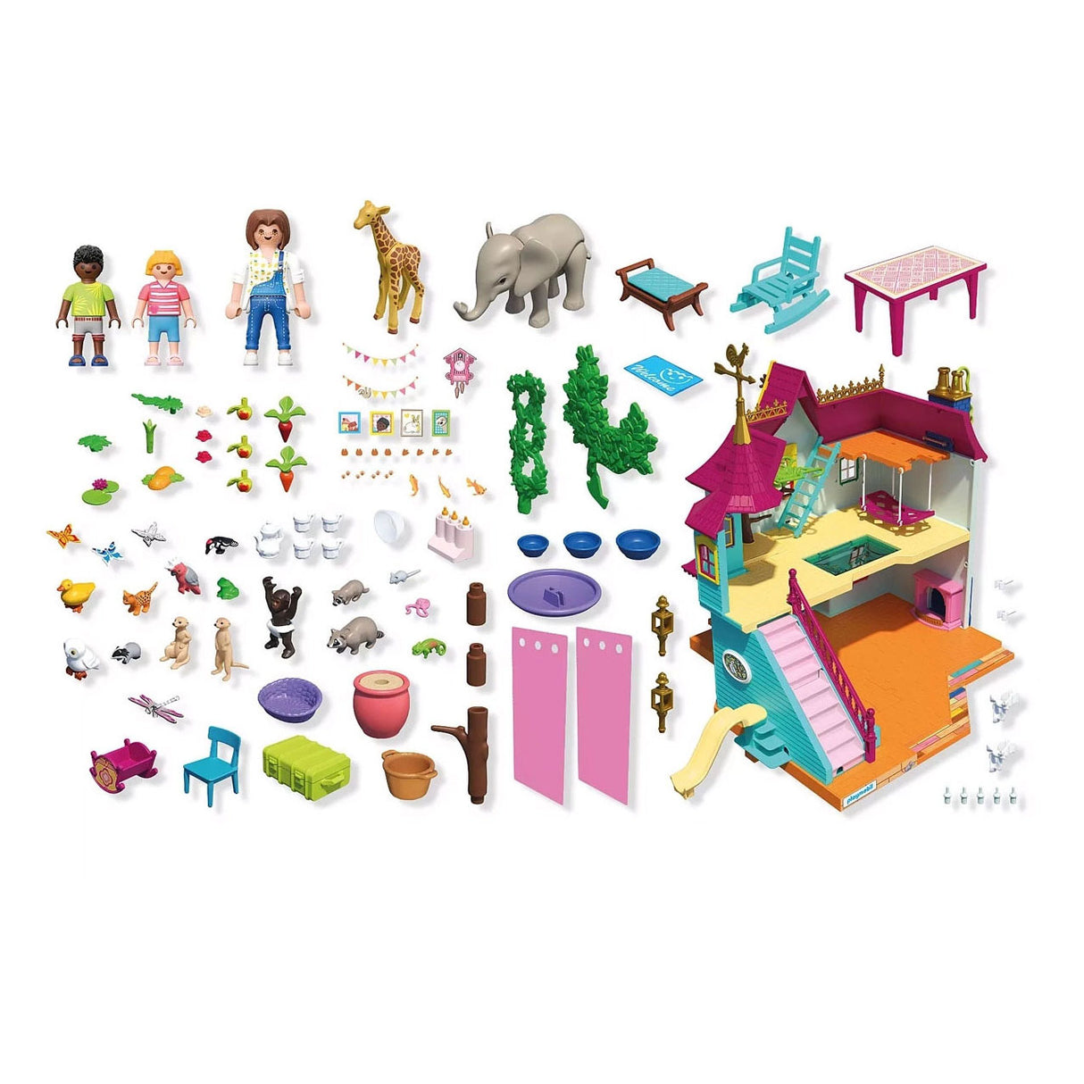 Playmobil dyrevenner livligt dyrehus - 71853