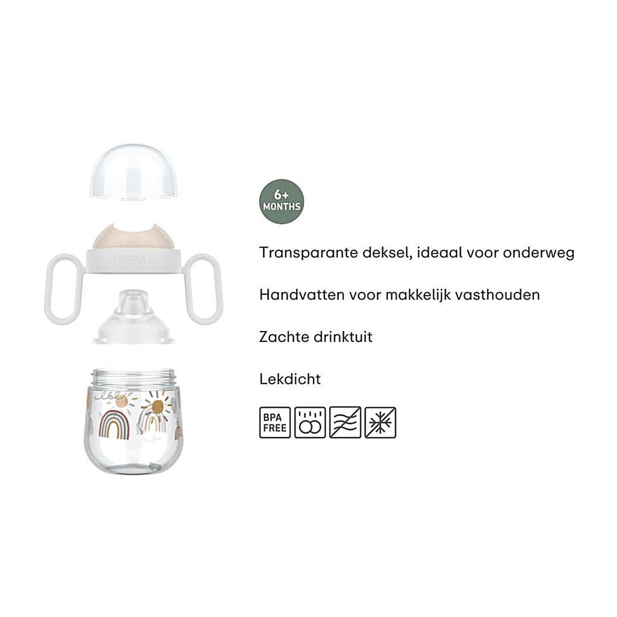 Mepal mio drypfri tud kop little dutch - 200 ml - nem at holde - børneservice - lille gård
