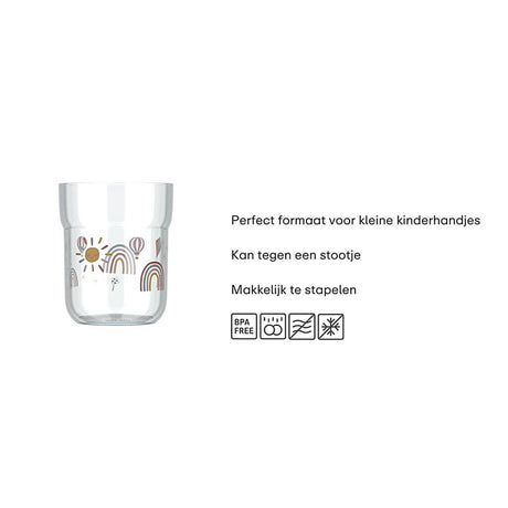 Mepal sunshine rainbow børneglas mio 250ml