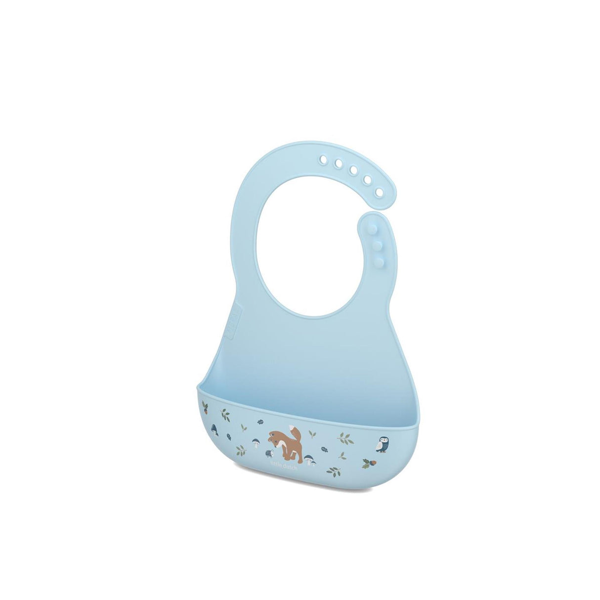 Mepal mio bib little dutch - justerbar lukning - opsamlingsbakke til madrester - tåler opvaskemaskine - skovvenner