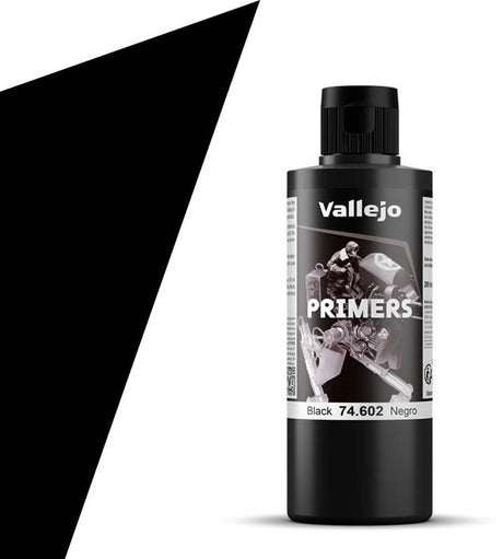 Vallejo hobbymaling akrylmaling - 74602 sort - primer - akrylmaling flaske - 200 ml