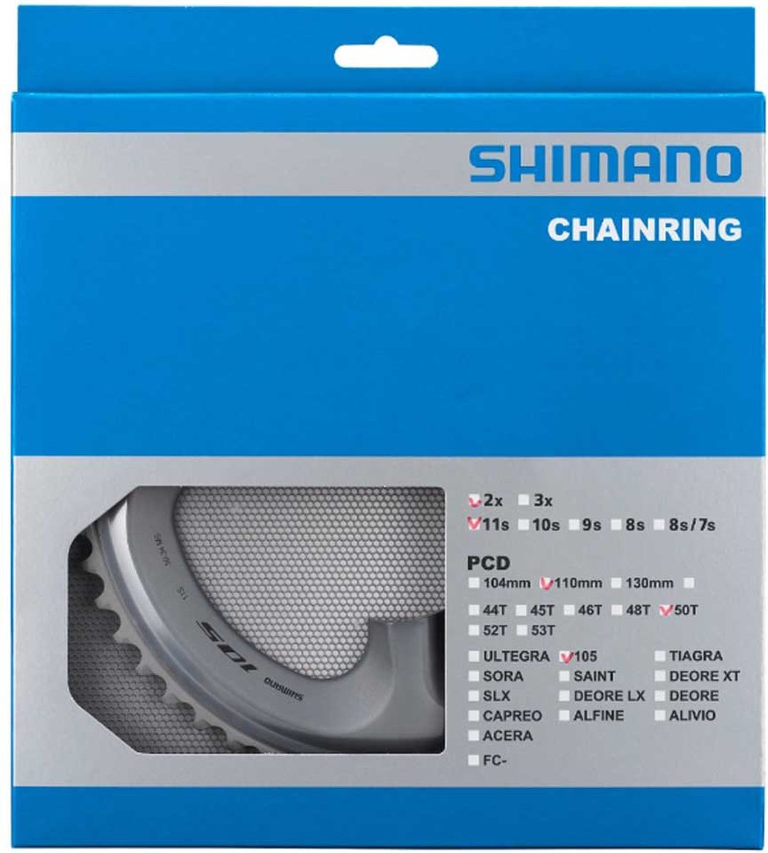 Shimano - Kæde Top 53T 105 FC -R7000 - Sølv