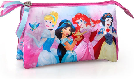 Jim jam penalhus Disney princess kuglepenneetui 3 rum med lynlåse