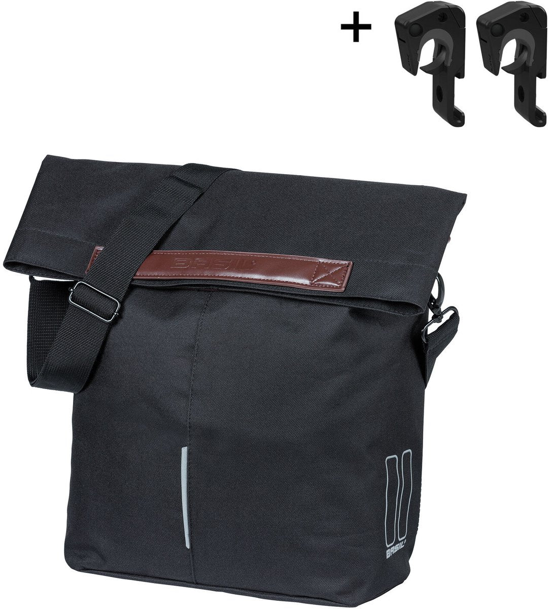 Basil City Shopper - Bicycle Shopper Black 14-16L