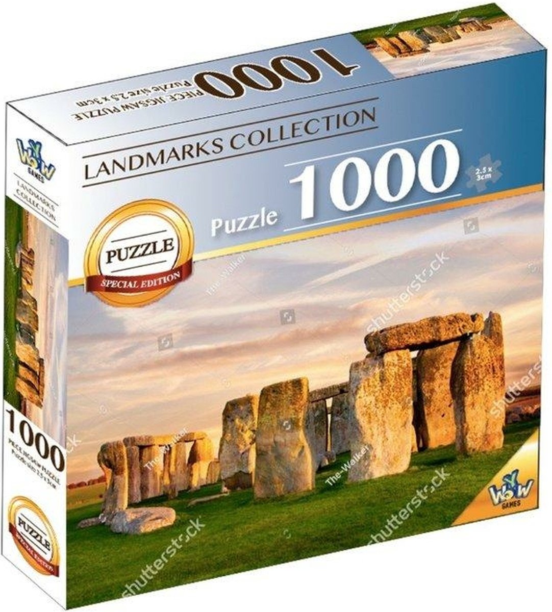 Braet puslespil verdens vartegn - stonehenge 1000 brikker