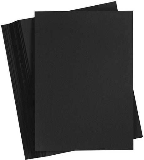 Creativ firma farvet pap, a6, ark 105x148 mm, 200 gr, sort, 100 ark 1 æske