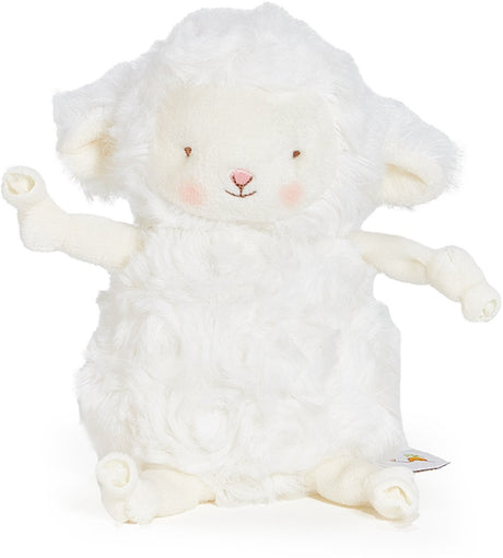 Bunnies by the bay roly poly kiddo krammedyr - tøjdyr - broderede detaljer - lam - 13 cm - hvid