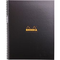 Forelæsningsblok rhodia 191310c perforeret sort