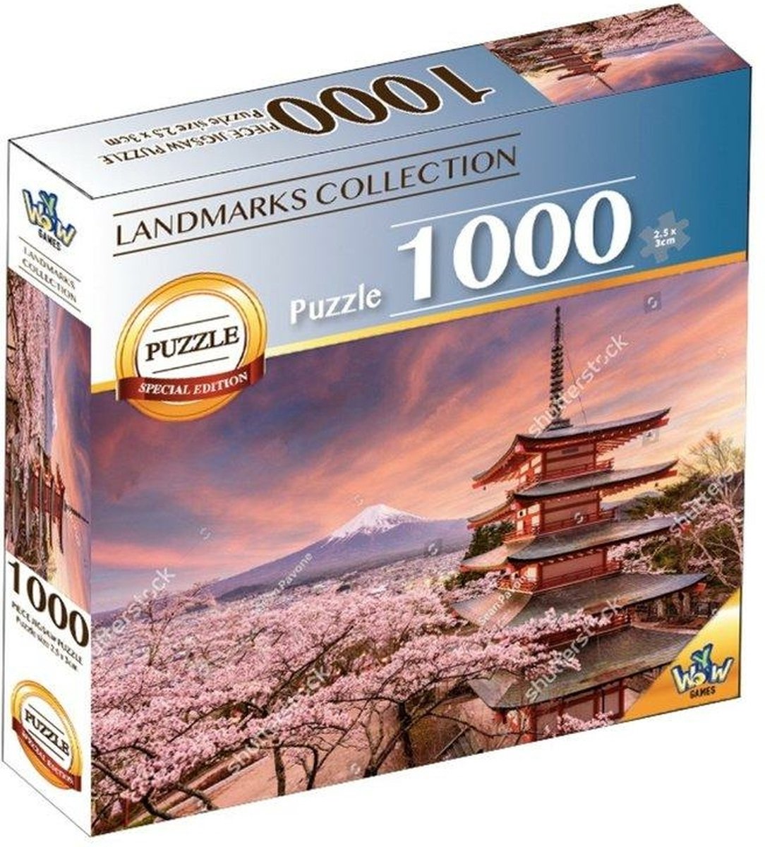 Braet puslespil verdens vartegn - mount fuji 1000 brikker