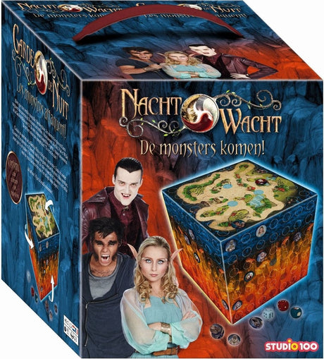 Night Watch brætspil - monstre kommer - bord i form af en terning