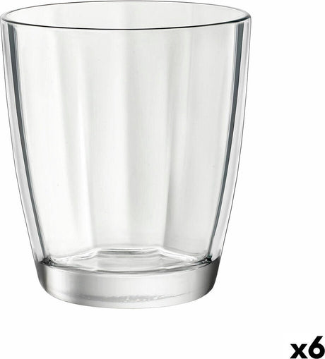 Bormioli rocco pulsar vandglas - 30 cl - gennemsigtig - sæt-6