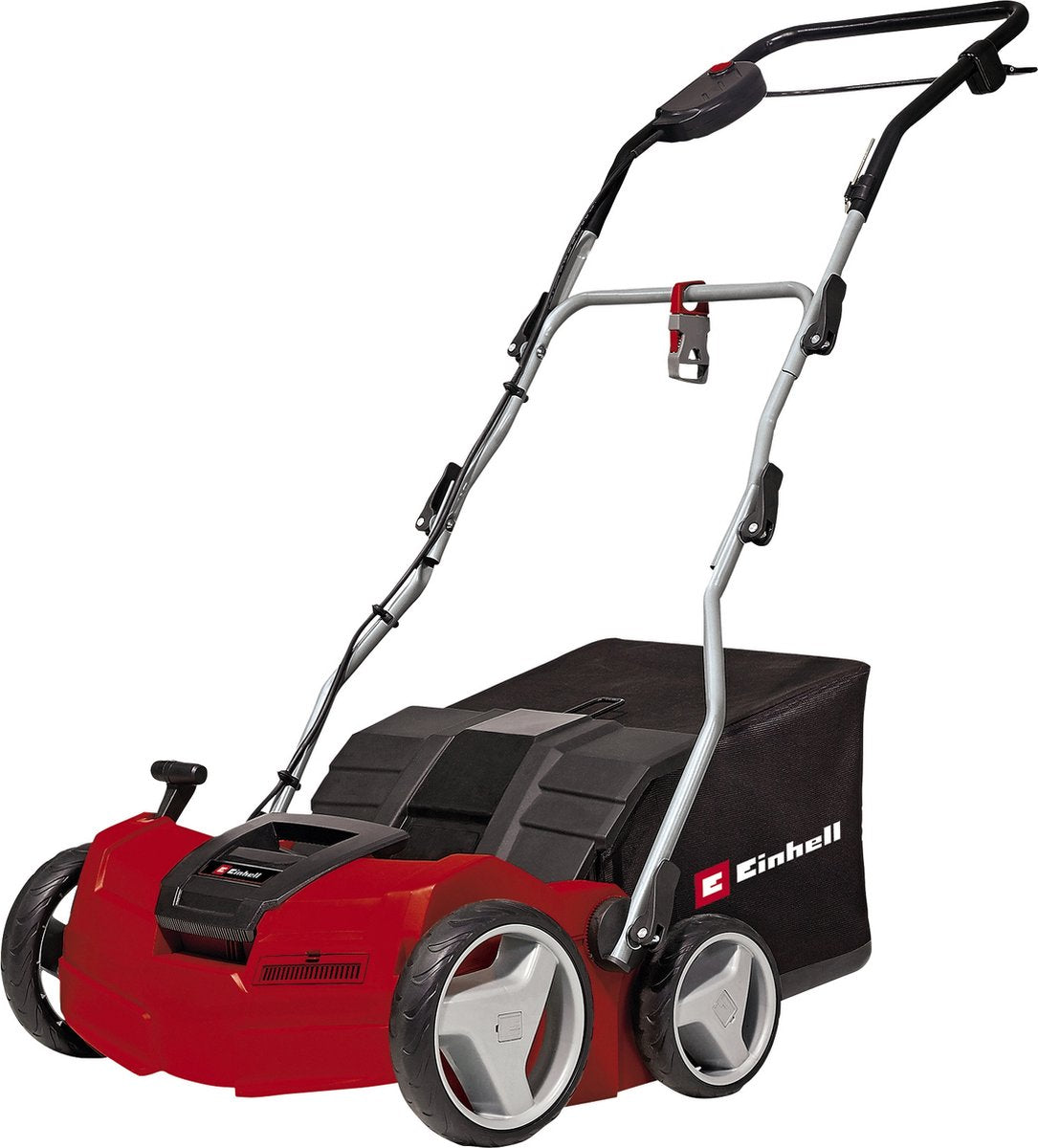 Einhell elektrisk opdrivningslufter ge-sa 1640 - 1600 w - til græsplæner op til 800 m² - op til 12 mm arbejdsdybde - 20 knive - 30 beluftningsklo - 48 l opsamlingsboks