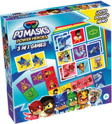 Tactic pj masks 3-i-1 spilsamling – kortspil – lotto – domino – memo – børnespil fra 4 år