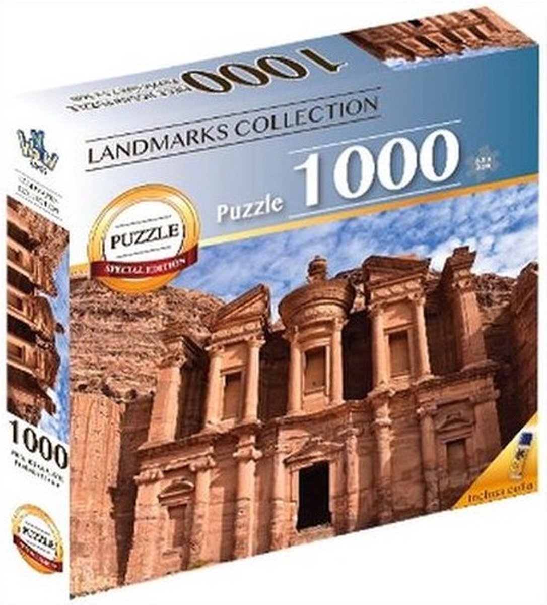 Braet puslespil 7 verdens vidundere - petra - 1000 stk.